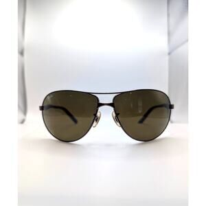 Ray Ban RB3393 Aviator Sunglasses Brown Gradient Metal Frame Unisex 64mm